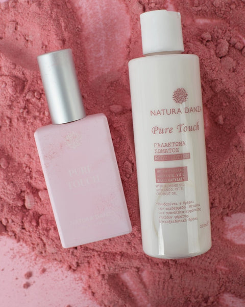 Σετ με άρωμα Πούδρας Pure Touch: Άρωμα και Γαλάκτωμα Σώματος - NATURADANZA