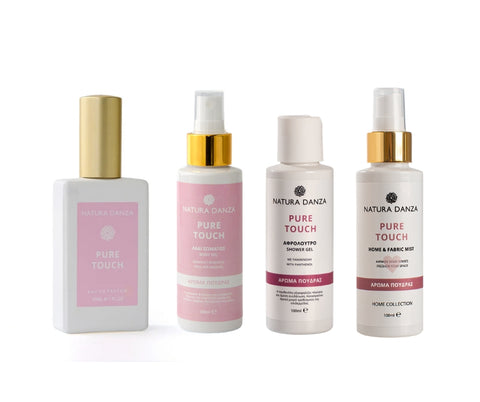 Σειρά περιποίησης Pure Touch Natura Danza με άρωμα, γαλάκτωμα σώματος και mist