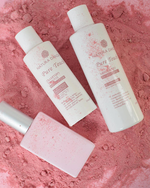 Σετ με άρωμα Πούδρας Pure Touch: Άρωμα, Αφρόλουτρο, Γαλάκτωμα Σώματος