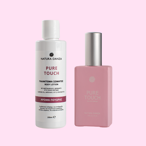 Σετ με άρωμα Πούδρας Pure Touch: Άρωμα και Γαλάκτωμα Σώματος