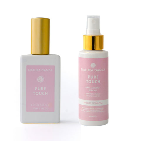Σετ με άρωμα Πούδρας Pure Touch: Άρωμα και Λάδι Σώματος